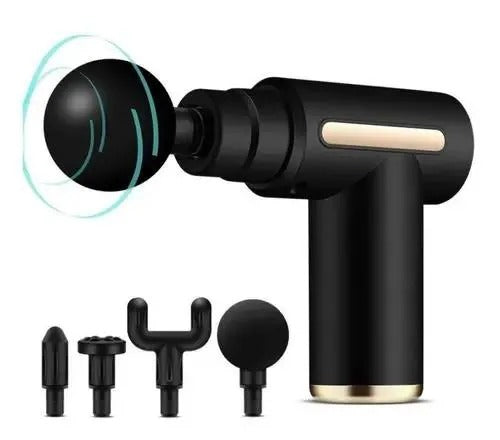 Smart Fascia Massager Small Travel Tool, Massage Gun Deep Tissue , Ideal Gifts for Men, Women(Black)