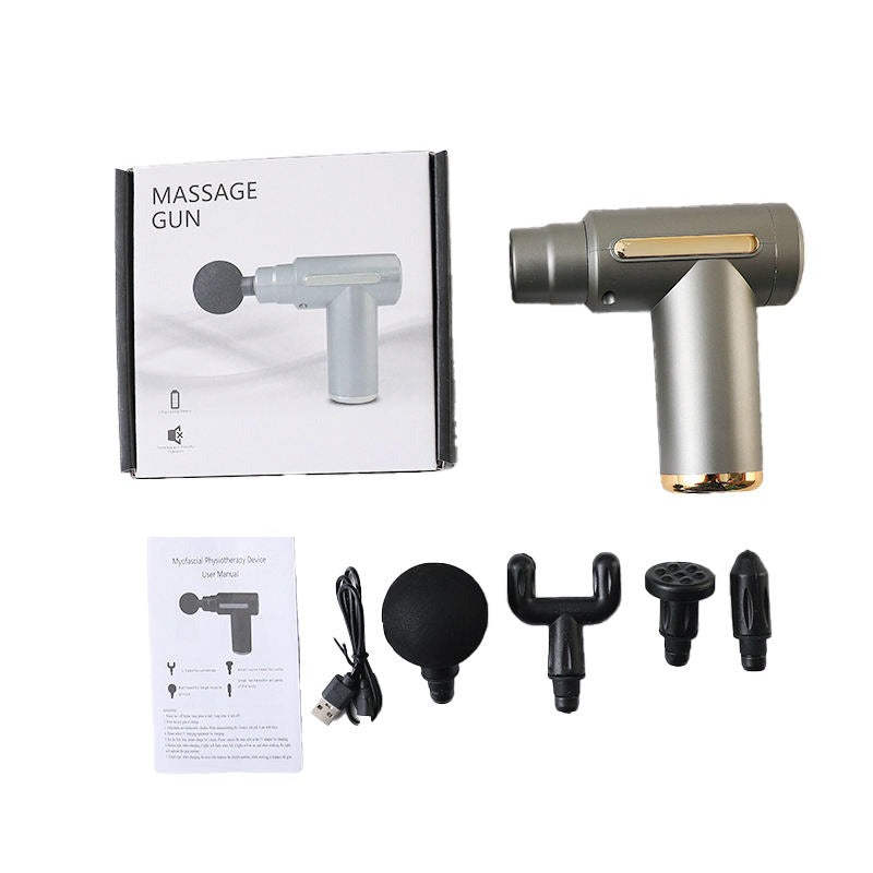 Smart Fascia Massager Small Travel Tool, Massage Gun Deep Tissue , Ideal Gifts for Men, Women(Black)