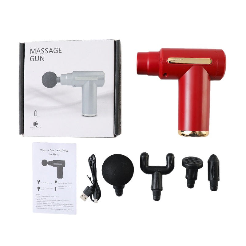 Smart Fascia Massager Small Travel Tool, Massage Gun Deep Tissue , Ideal Gifts for Men, Women(Black)