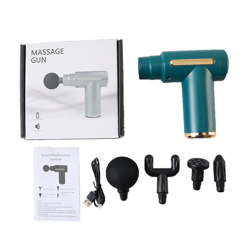 Smart Fascia Massager Small Travel Tool, Massage Gun Deep Tissue , Ideal Gifts for Men, Women(Black)