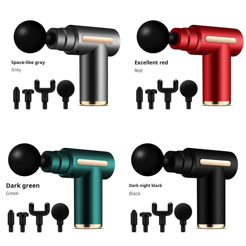 Smart Fascia Massager Small Travel Tool, Massage Gun Deep Tissue , Ideal Gifts for Men, Women(Black)